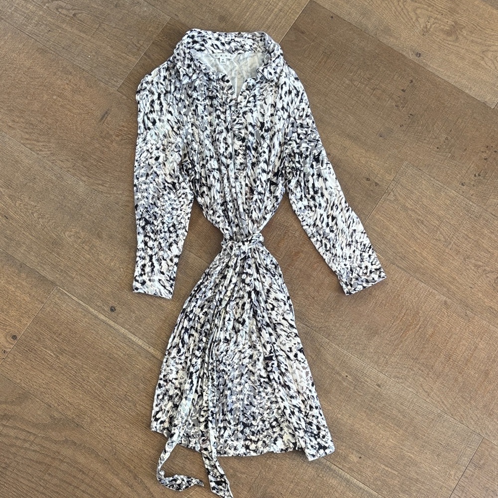 CAbi Monochrome Long Sleeve Dress